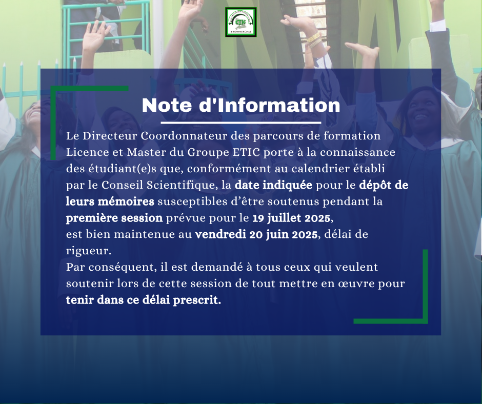 Note d'information